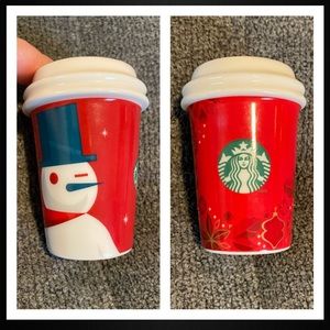Starbucks Cup Ornaments from 2012 and 2013